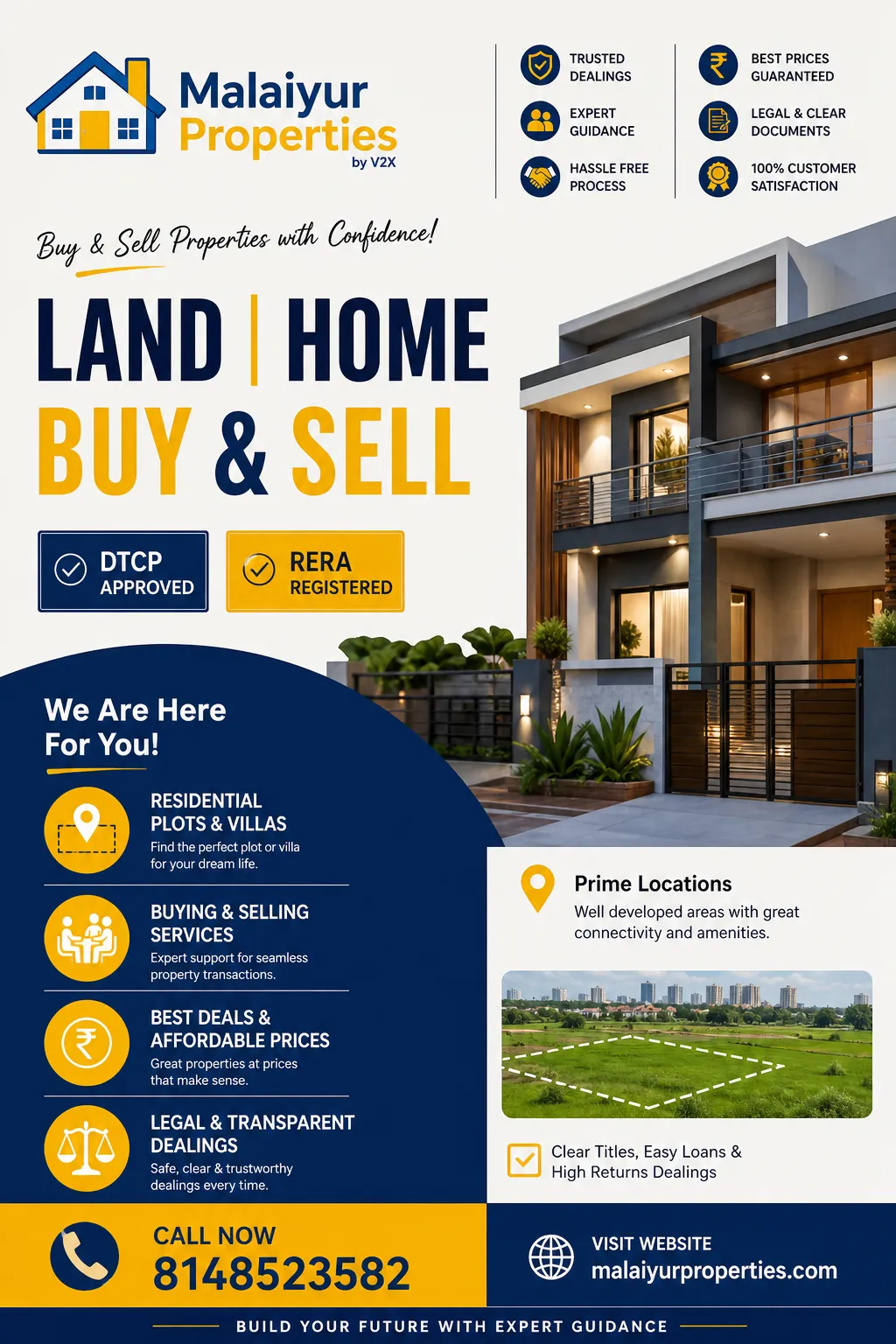 Buy Smart, Sell Easy with Malaiyur Properties